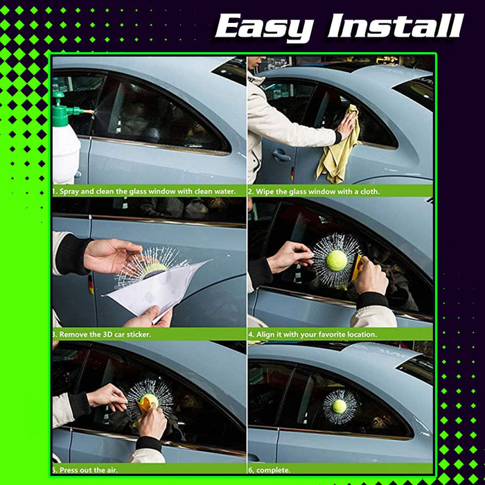 SmashTrick! 3D Tennis Ball Sticker