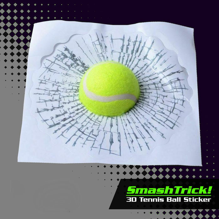 SmashTrick! 3D Tennis Ball Sticker