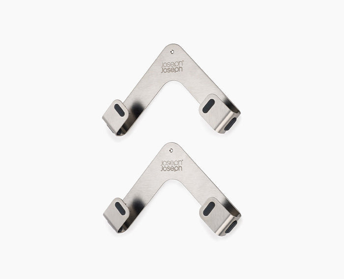 [hidden] Space™ Pack of 2 Stainless-steel Pan Lid Holders - 45059 - Image 1