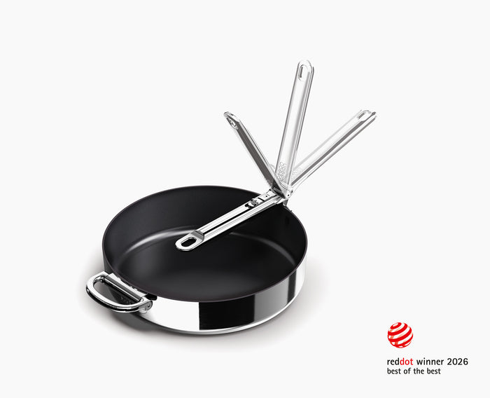 Space Steel Folding Handle Non-Stick 28cm Frying Pan