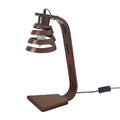 Spiral Aura Desk Study Wooden Lamp