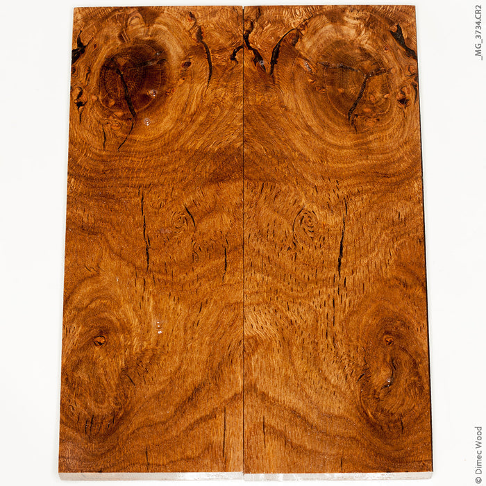 Stabilized oak burl wood scales