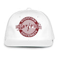 Stanford Retro Circle snapback hat in white, front view