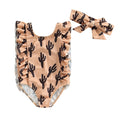 Summer Toddler Newborn Baby Girls Swimsuits Cactus/Cattle/Horse - myfunfarm