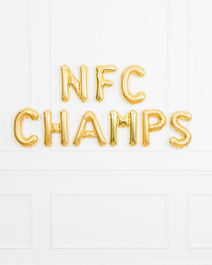 The Big Game - AFC/NFC Champs 16in Foil Letters Set