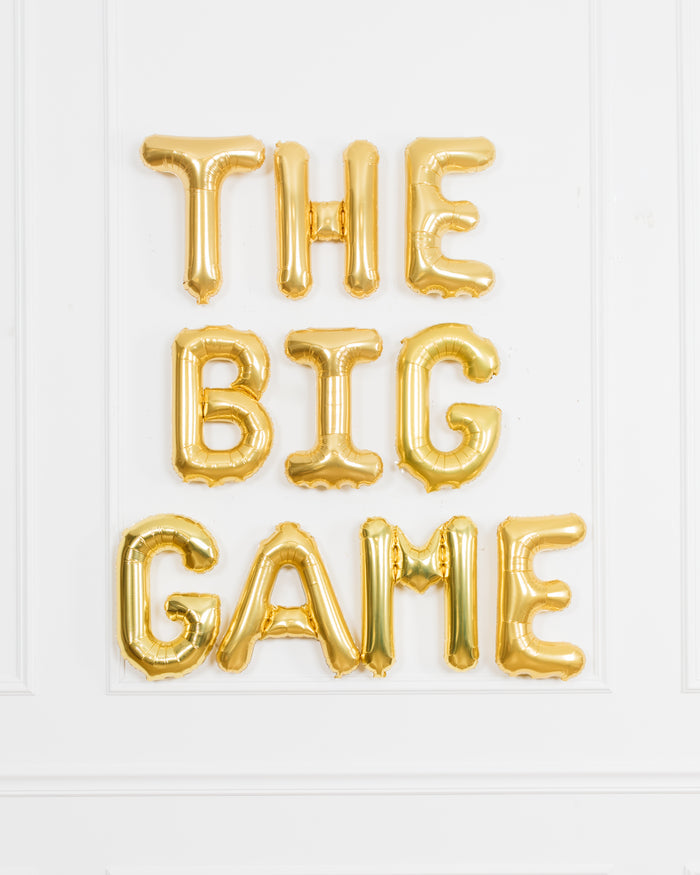 The Big Game - THE BIG GAME 16in Foil Letters Set