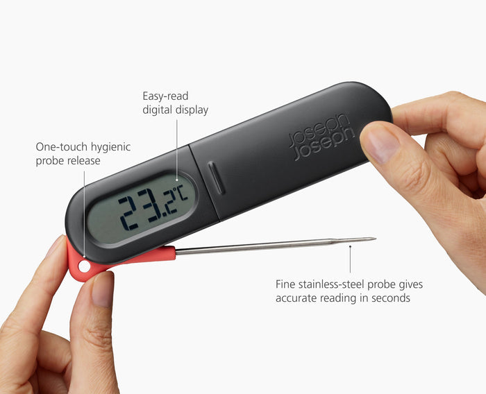 [half-width] ThermaPoint Black Digital Probe Thermometer