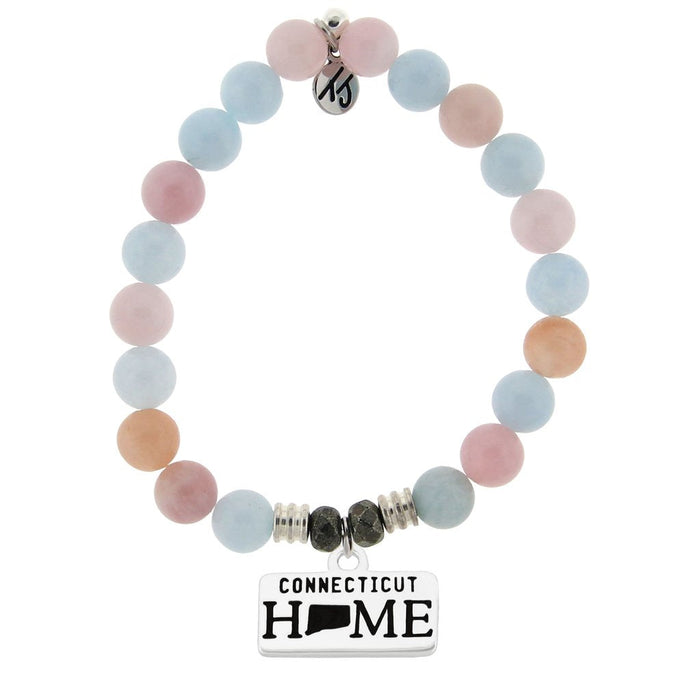 T.Jazelle Morganite "Connecticut" Charm Bracelet