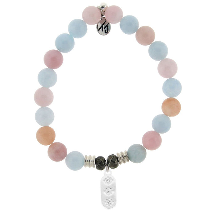 T.Jazelle Morganite "Connecticut" Charm Bracelet