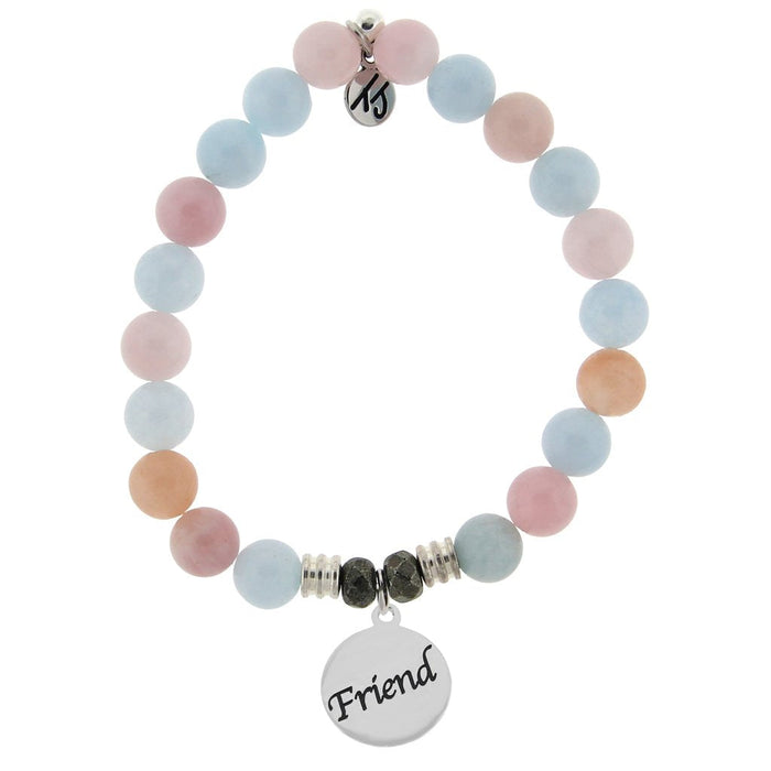 T.Jazelle Morganite "Connecticut" Charm Bracelet
