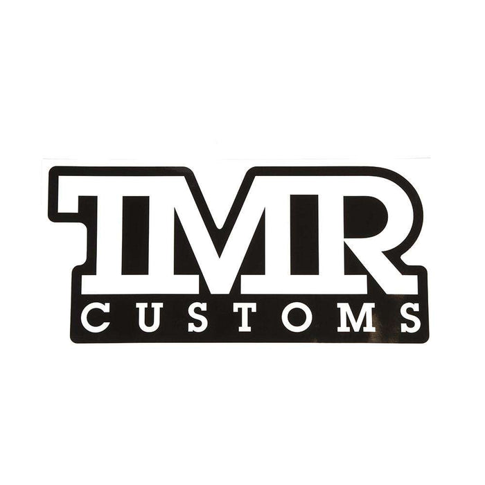 TMR Customs X-Large Decal - Black & White