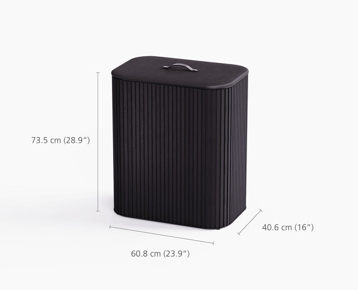 [half-width] Tota Luxe 90L Black Laundry Separation Basket