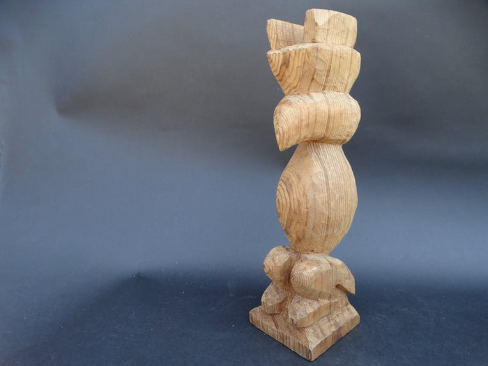 Unfinished 1950s Totem Pole