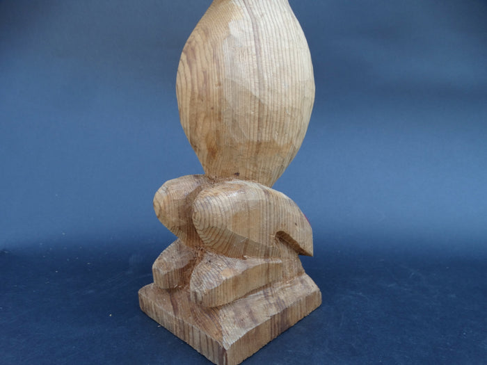 Unfinished 1950s Totem Pole