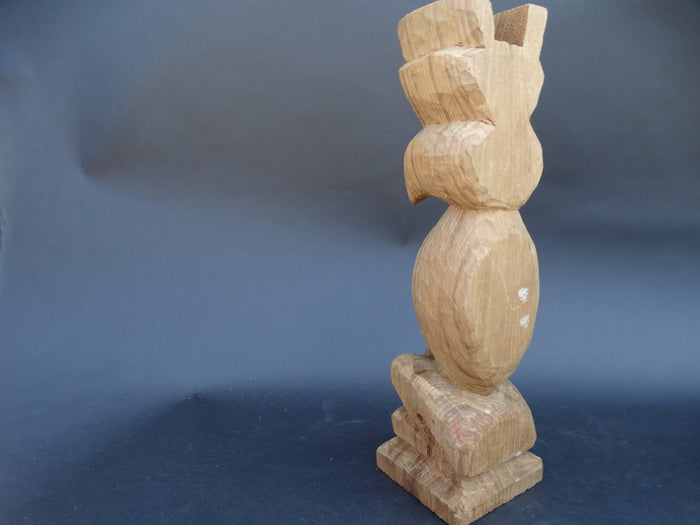 Unfinished 1950s Totem Pole