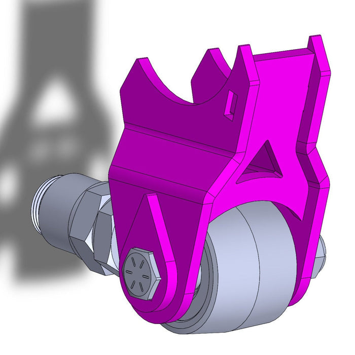 Universal DIY Traction Bar Brackets - Axle Mount (3.5" Tube)