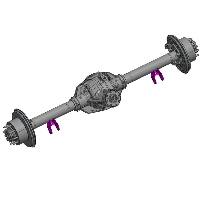 Universal DIY Traction Bar Brackets - Axle Mount (3.5" Tube)