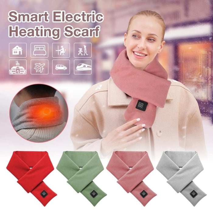 Warm Heating Scarf Electric USB Heated Scarf for women and men