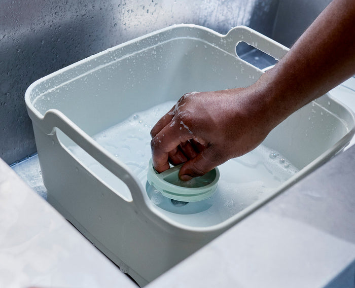 Wash&Drain™ Stone Green Washing-up Bowl