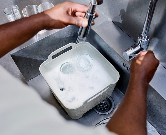 Wash&Drain™ Stone Green Washing-up Bowl