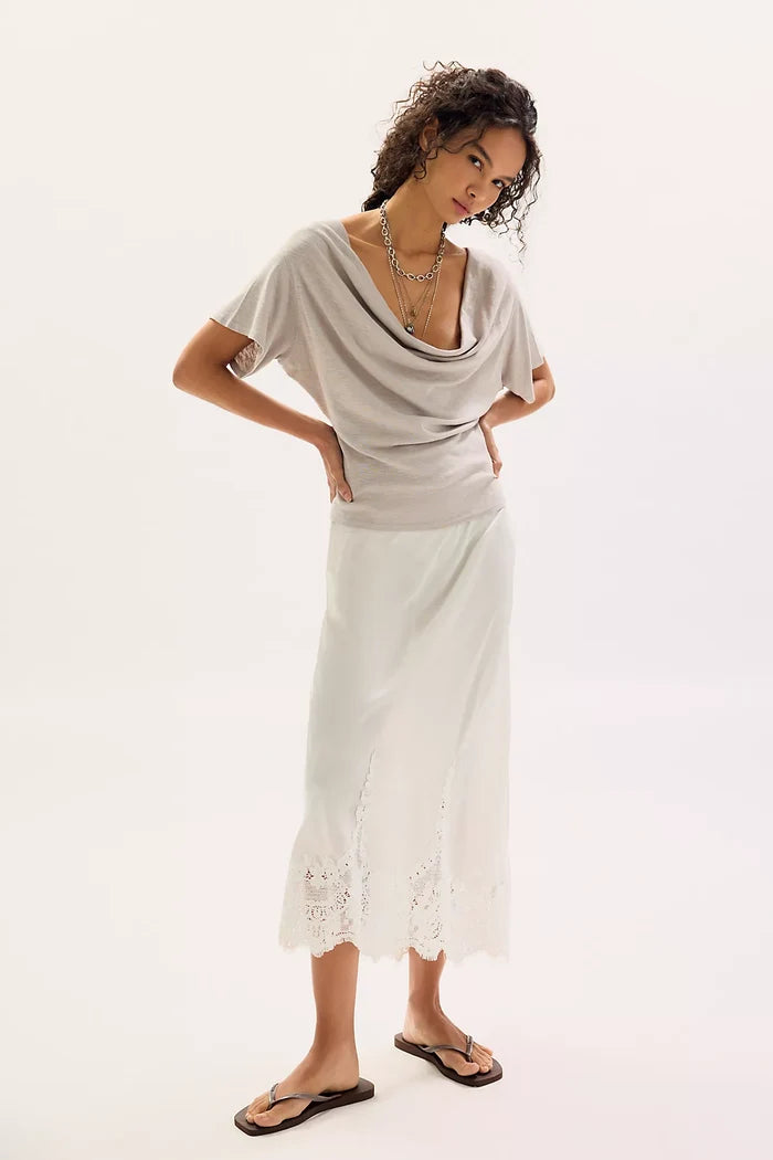 We The Free Waterfall Cowl-Neck Top