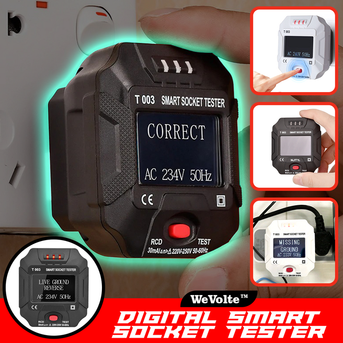 WeVolte™️ Digital Smart Socket Tester