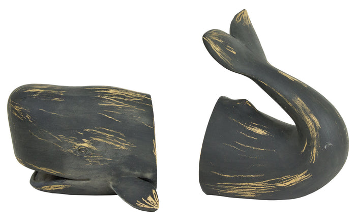 WHALE BOOKENDS