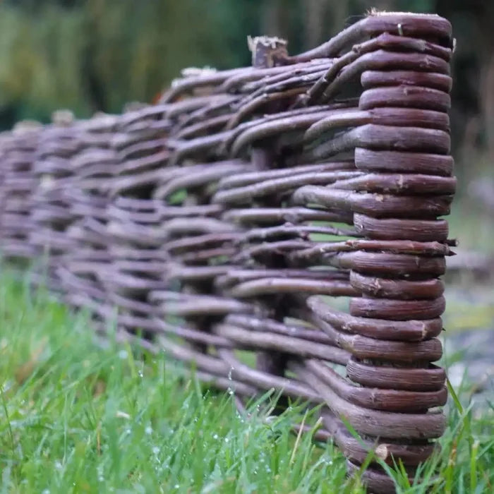 Willow edging premium durable weed control border by Woven Wood Tulipy