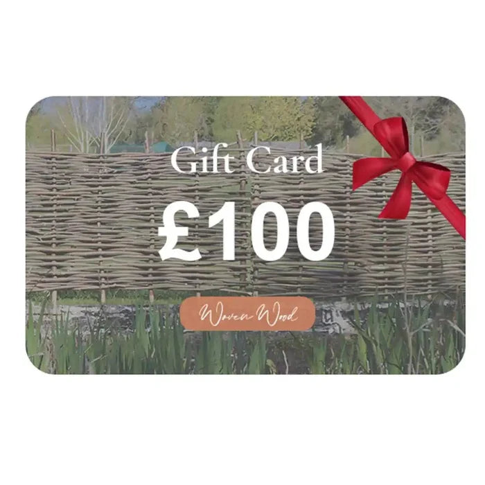 gift card woven wood