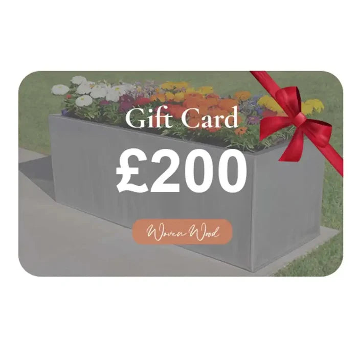 gift card woven wood