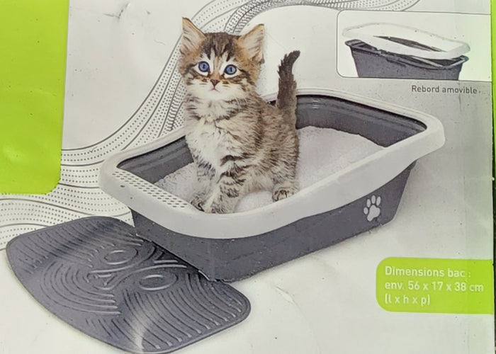 Zoofari Cat Litter Tray with Mat