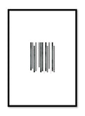 Scandinavian art print by Opposite Wall with black and white abstract graphic design - Zoom In